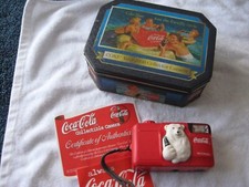 Coke-Year 2000- Collector Camera and Tin case-35mm-2booklets