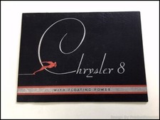 1932 Chrysler 8 Eight Floating Power Vintage Original Car Sales Brochure Catalog
