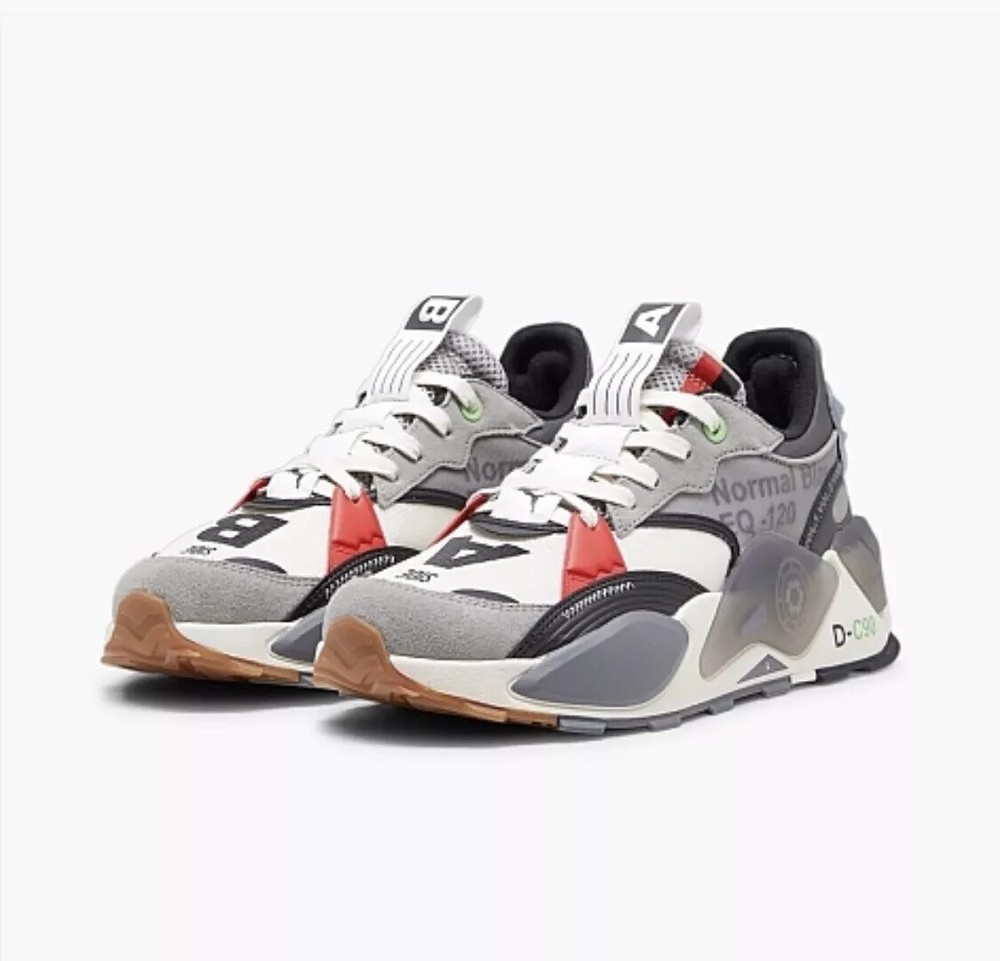 Authentic Puma RS-XL MIXTAPE Alexander John x Emory Jones Cassette Tape Grey Red