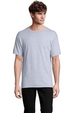 12 PACK Men's Hanes TAGLESS  ComfortSoft  Crewneck T-Shirt Light Steel Small