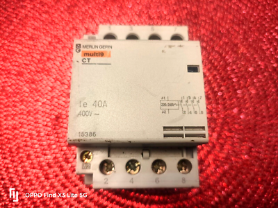 Contacteur Tétrapolaire Merlin Gerin 40A 220V - Occasion En état Fonctionnel, Marque Schneider Electric