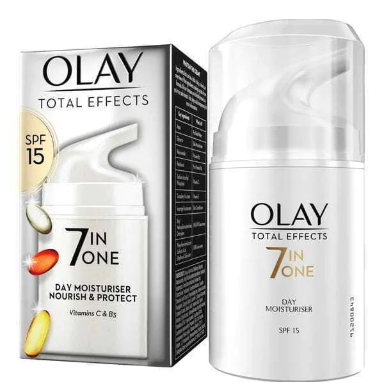 Olay Total Effects Day Cream Moisturiser 7-In-1 Anti-Ageing SPF15 Hydrating 50ml