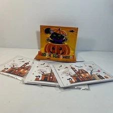 Pop Up Halloween Greeting Cards Set of 4 Two Designs Cat Pumpkin Haunted House