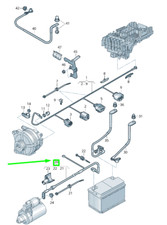 Nuevo cable batería positivo VOLKSWAGEN TIGUAN AD MK2 5QA971228D OEM original