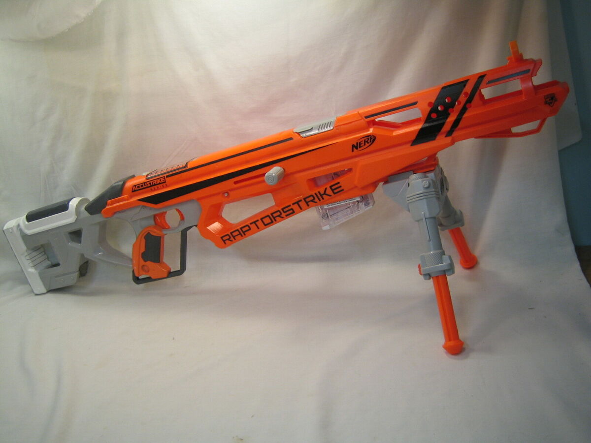 Nerf N-Strike - Longshot CS-6 Sniper Rifle Blaster Gun - Hasbro - Tested &  Works