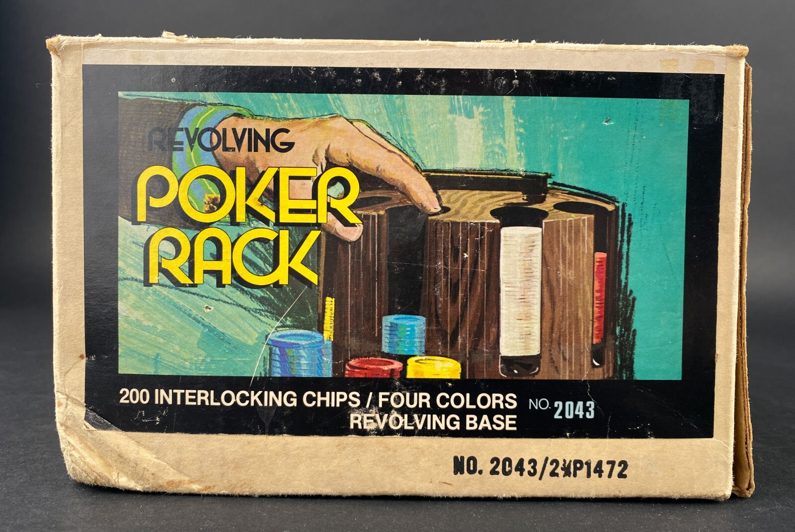 Vintage Bakelite Revolving Poker Rack Chip Caddy Pleasantime Pacific