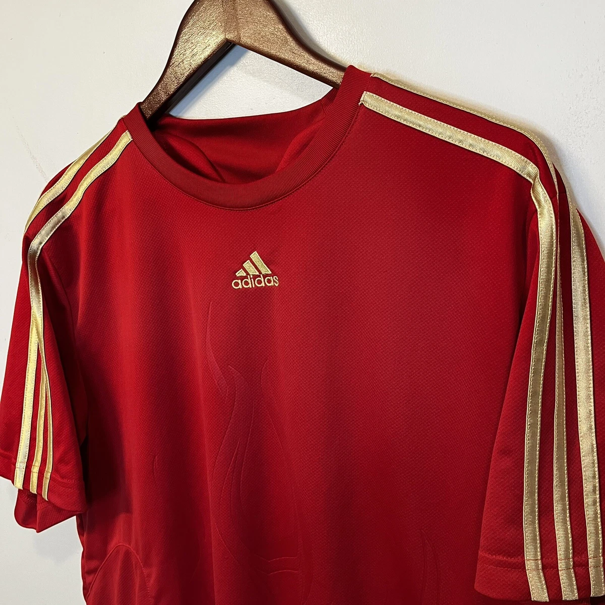 Vintage Predator ClimaCool Soccer Jersey T-Shirt Red Size L |