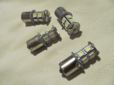 4x LED 12V Corn Cob 1156 Light Bulbs 13 SMD BA15S-5050 (Fully Tested) 1.5'' Long