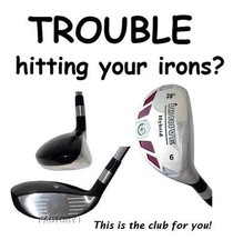 iDRIVE RESCUE Hybrid made STIFF Flex taylor fit 6H Iron Wood 28  STEEL SHAFT S