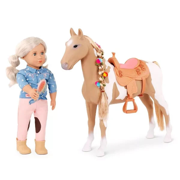 Our Generation Palomino Hair Play Horse Accessory Set for 18" Dolls eBay
