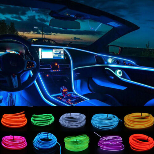 2m LED Light Strip Car Interior Atmosphere Wire Lamp Decoration Car Accessories