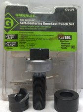 Greenlee 77U-3/4 Slug Buster Self Centering Knockout Punch Set