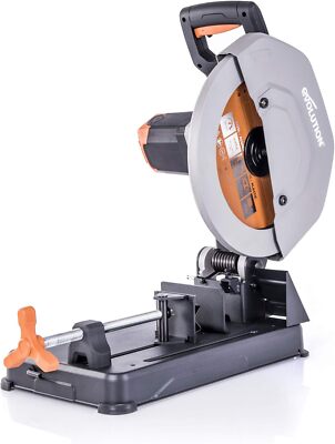 Evolution Power Tools R355CPS 14-Inch Chop Saw Multi Purpose Miter Cut Up To 45˚