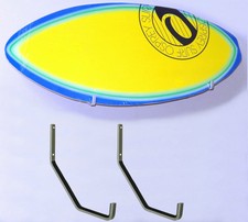 1 Pair Skimboard &Kiteboard Wall Rack-Heavy-Duty Display Hanger Mount for Boards