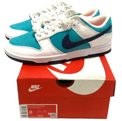 Nike Dunk Retro Shoes Low Top Dusty Cactus Thunder Blue Sneakers HF4850-345