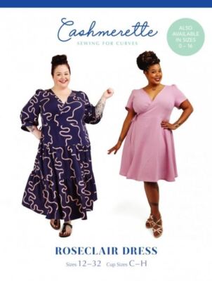 Cashmerette Schnittmuster Roseclair Kleid 0 bis 16 (UK 4-20)
