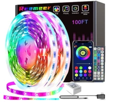 100ft LED Strip Lights (2x50ft) RGB, Music Sync, APP & Remote Control