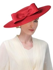 Big Brim Bowknot Fascinators Hat For Women Tea Party Wedding Kentucky Derby Hats