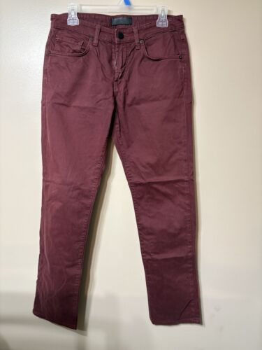 Men’s J Brand Jeans Sz 31x31 Kane Arroyo Wine Skinny
