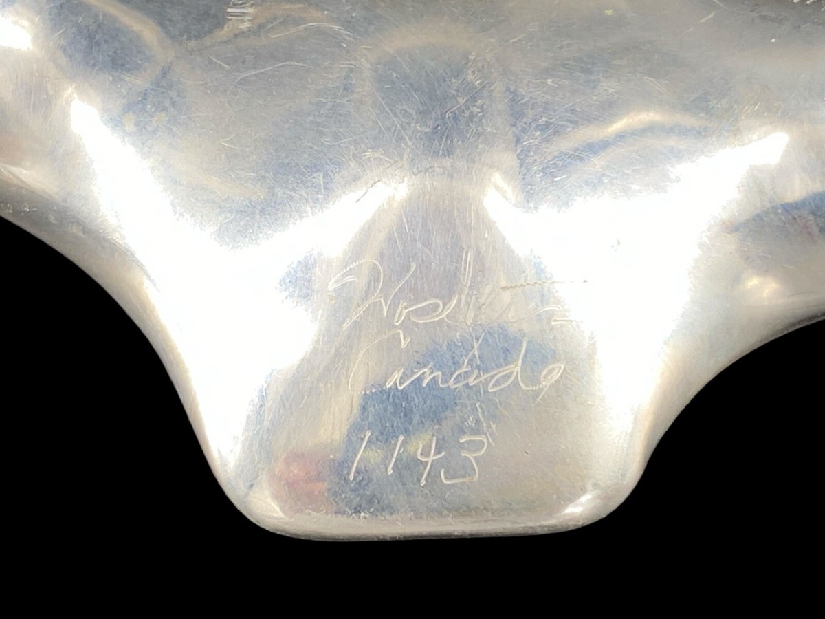 Signed Hoselton Canada 114 Aluminum Swan Goose Duck Modernist Mini