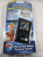 New Sealed- As Seen On TV Credit Card Size Digital Photo Album- Wallet Pix