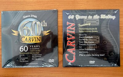 CARVIN 2x DVD  ''60 Years In The Making''(Vai, Gambale, Joe Walsh, Tony MacAlpine)