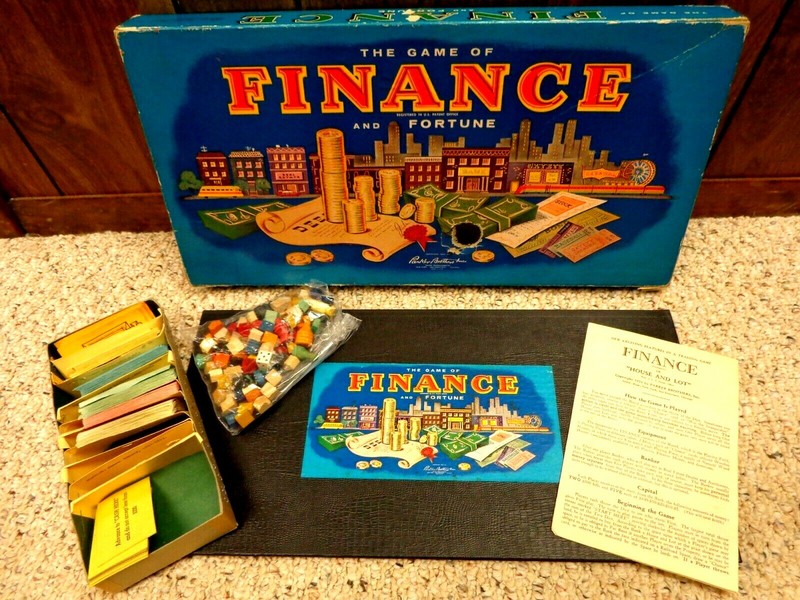  Vintage 1955 The Game of Finance & Fortune by Parker Brothers *COMPLETE*