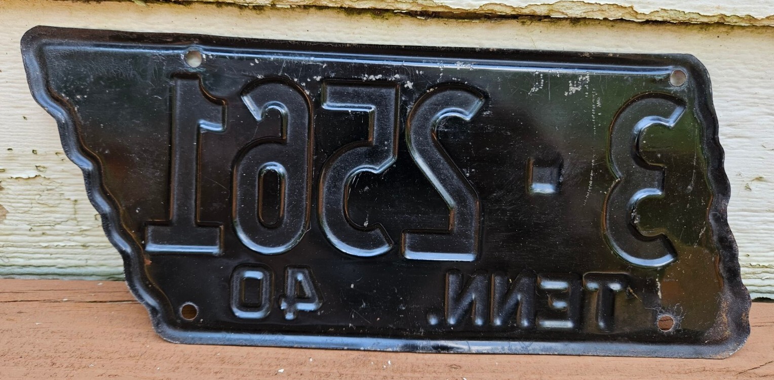 Vintage 1940 Tennessee License Plate Knox County eBay