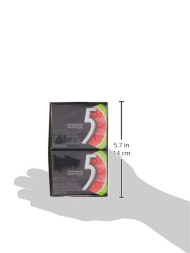 Portable Wrigley 5 Prism Watermelon Gum, 150 Sugar-Free Chew Sticks in 10ct - Picture 9 of 13