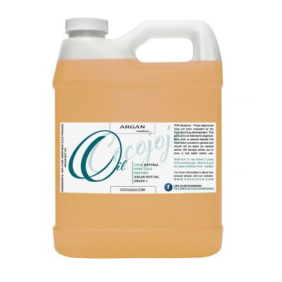 33 Oz 100%pure cold pressed unrefined marrakesh moroccan argan oil hair skin