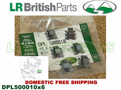 GENUINE LAND ROVER FOG LAMP BEZEL CLIP SET OF 6 LR3 RANGE ROVER SPORT DPL500010