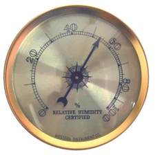 Analog Hygrometer by Western Humidor Adjustable Calibrate Calibration Capable