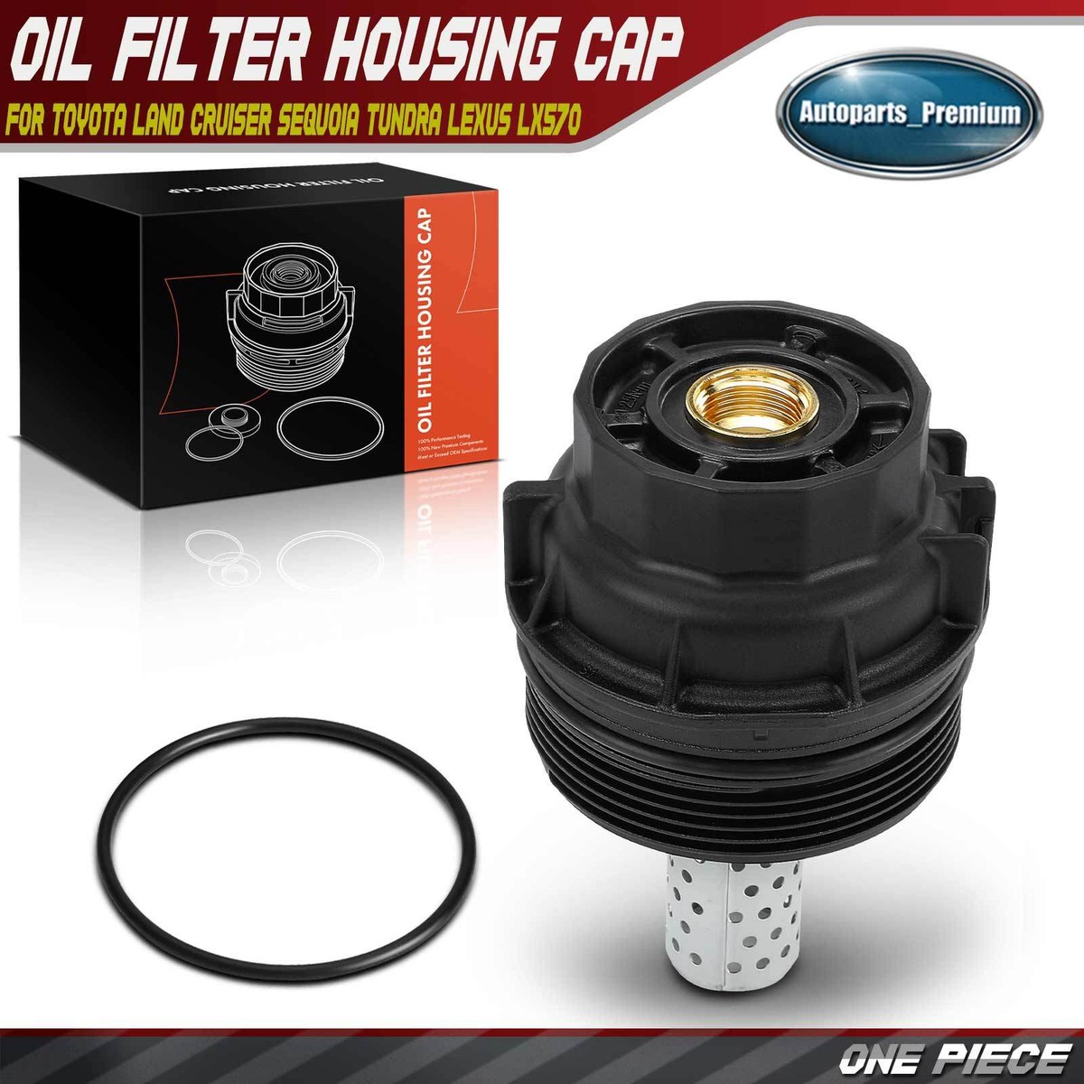 Oil Filter Housing Cover for Toyota Land Cruiser Sequoia Tundra