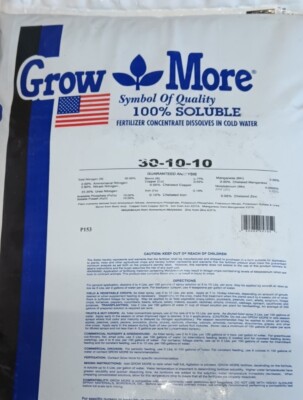 Grow More 30-10-10 Veg Soluble REPACK 2.2 Lb 1 kg 