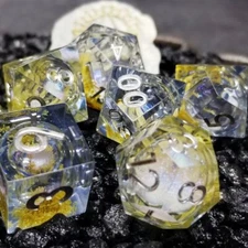 Sage's Divine Souls Liquid Core Sharp Edge Resin Dice Set