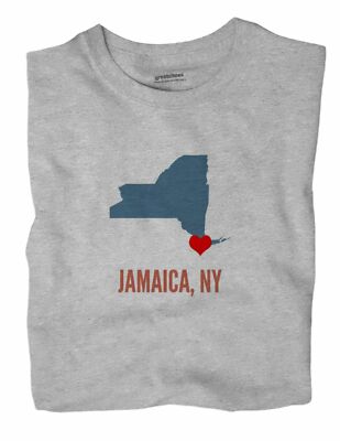 Jamaica New York NY T-Shirt Queens HEART