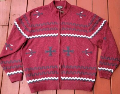 Orvis Men's Southwestern Sweaters ORVIS Mens Full Zip Cotton