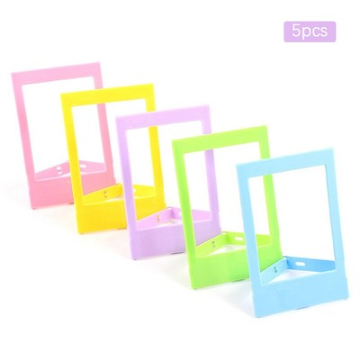 5pcs 3 ''Schreibtisch Fotorahmen Bildrahmen für Fujifilm Mini Buntes DIY -Foto 
