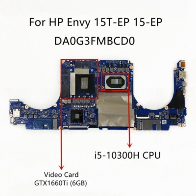 For HP Envy 15T/15-EP Laptop Motherboard i5-10300H CPU GTX1660Ti 6GB GPU