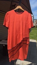 CAROLINA HERRERA STUDIO for Saks Fifth Ave Coral Pink Size 12 Dress 43” Length