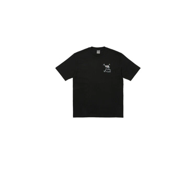 PALACE SKATEBOARDS OAKLEY T-SHIRT BLACK SIZE LARGE SUMMER 2023