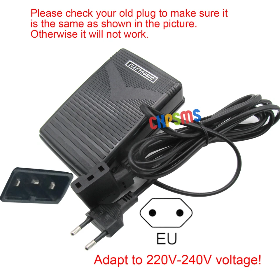 #FC-446781 Foot Control & Cord FOR Elna Star 11,13,21,23,31,33,41,43,62,64,72, - Image 2 of 3