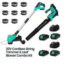 20V Power Share String Trimmer & Blower Combo w/ 2 Batteries and Chargers Set