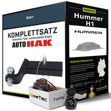 Anhängerkupplung starr für HUMMER H1 +E-Satz Set