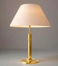 B+M Leuchte Messing Vintage Mid Century Design Tischlampe HollywoodRegency Gold 