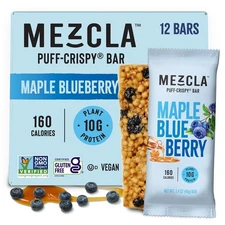 12 Pack, Maple Bluberry, Healthy Snacks for Adults, Granola Bars & Breakfas