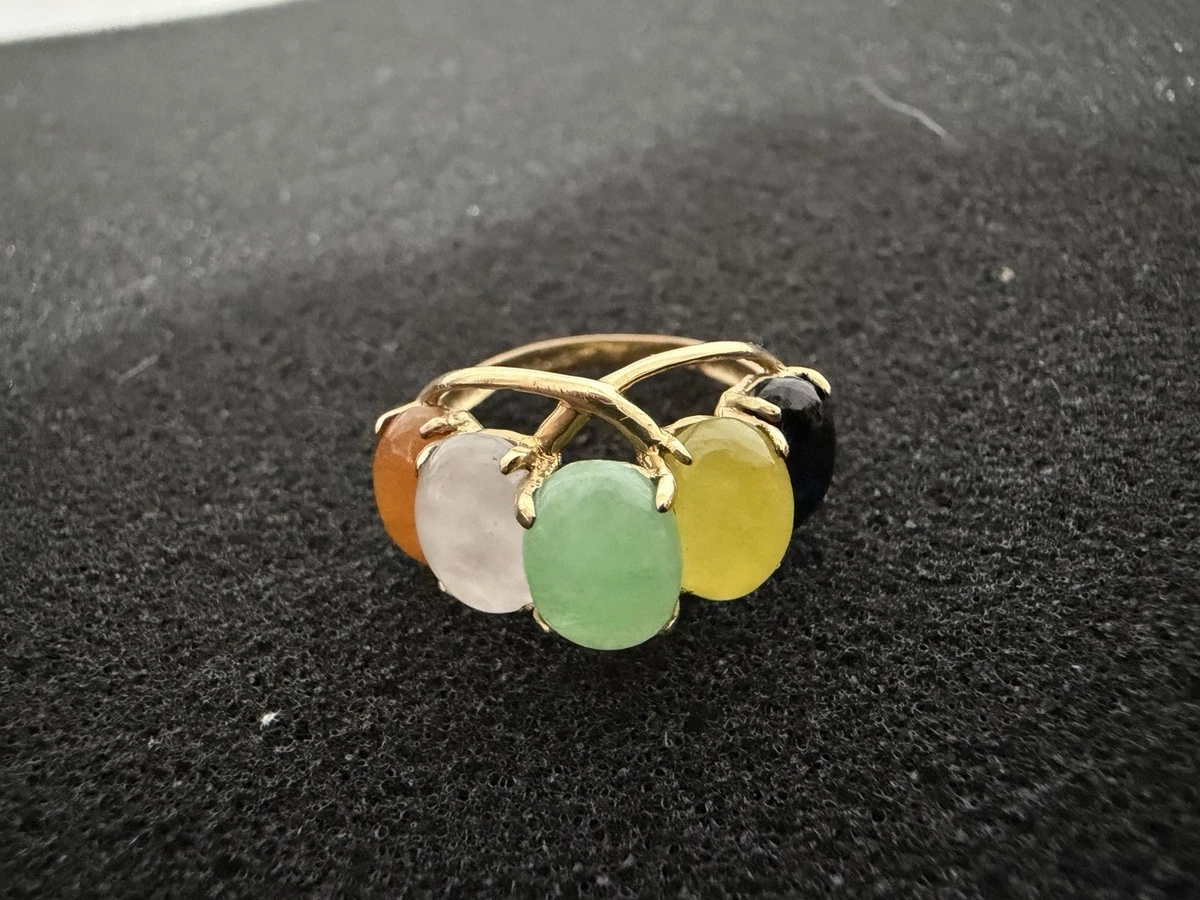 multi color jade ring products for sale | eBay