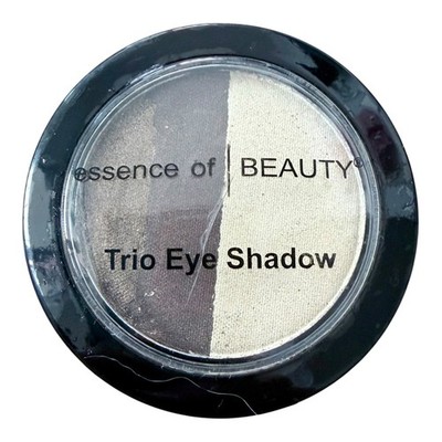 Essence of Beauty Eye Shadow Trio Makeup Brown Gold White New