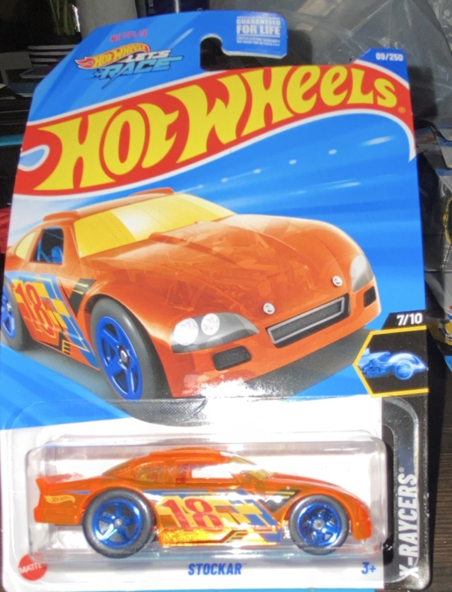 Hot Wheels Stockar X-Raycers Orange Blue 1:64 Diecast Car With