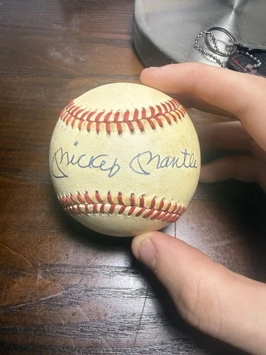 Mickey Mantle Autographed Baseball